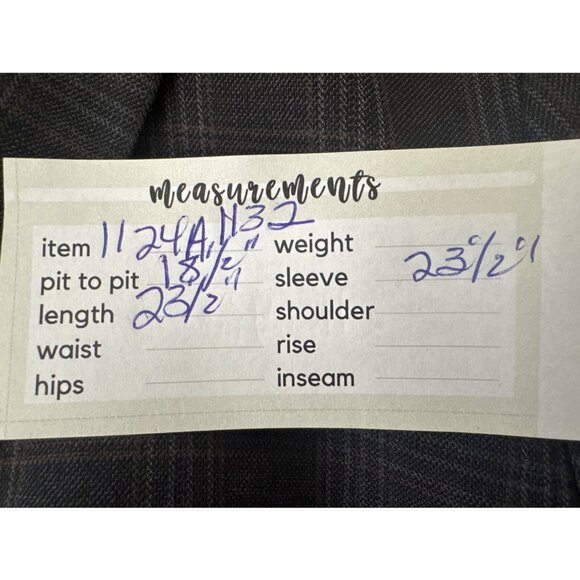 Talbots Grey Size 4 Plaid Two-Button Blazer Wool Blend - Picture 14 of 14